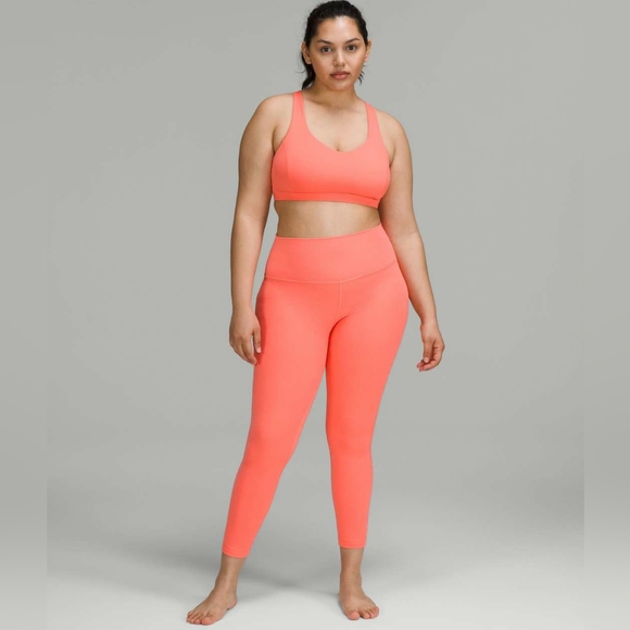 Lululemon Align High-Rise Pant 25"Raspberry Cream Sz 10 - Picture 2 of 6